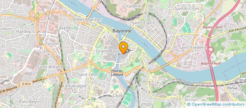 localisation de l'entreprise MONSIEUR HERVE PAGADOY à BAYONNE