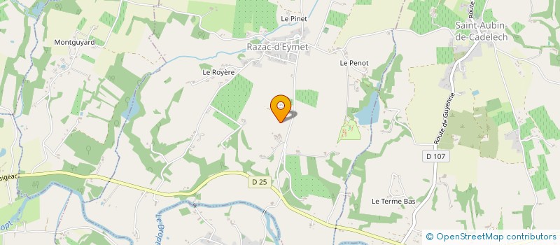 localisation de l'entreprise MONSIEUR HERVE PAGNIN  EYMET