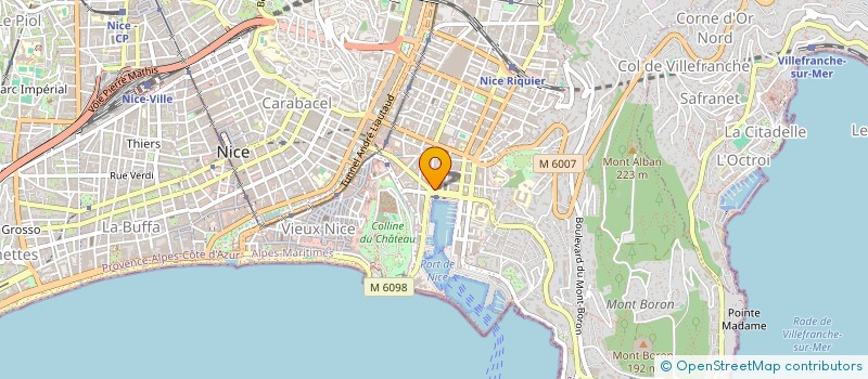 localisation de l'entreprise MONSIEUR HERVE PAILLARD  NICE