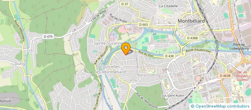 localisation de l'entreprise MONSIEUR HERVE PARIS  COURCELLES-LES-MONTBELIARD
