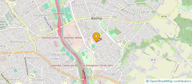 localisation de l'entreprise MONSIEUR HERVE PASSERON  BALMA