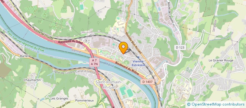 localisation de l'entreprise MONSIEUR HERVE PAUL CHUZEVILLE à VIENNE