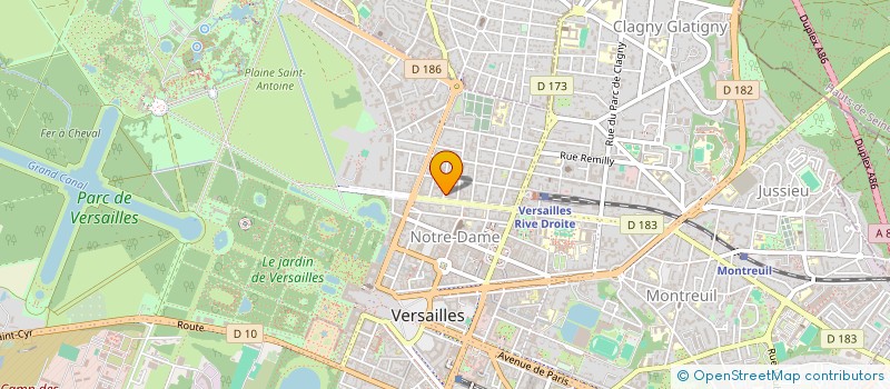 localisation de l'entreprise MONSIEUR HERVE PELLEREAU à VERSAILLES