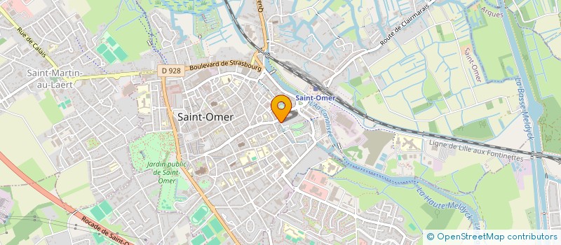 localisation de l'entreprise MONSIEUR HERVE PENET à SAINT-OMER