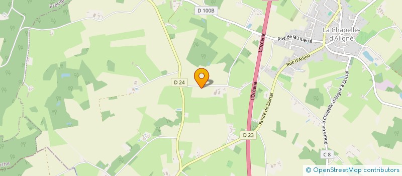 localisation de l'entreprise MONSIEUR HERVE PERISSAT à LA CHAPELLE-D'ALIGNE