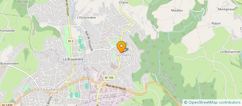 localisation de l'entreprise MONSIEUR HERVE PERISSEL  SORBIERS