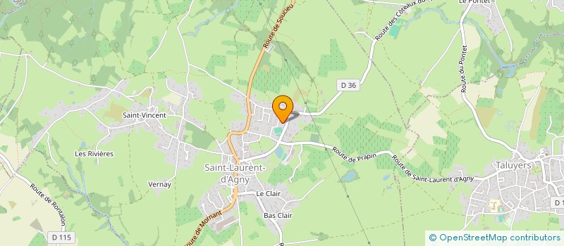 localisation de l'entreprise MONSIEUR HERVE PERONNET à SAINT LAURENT D'AGNY