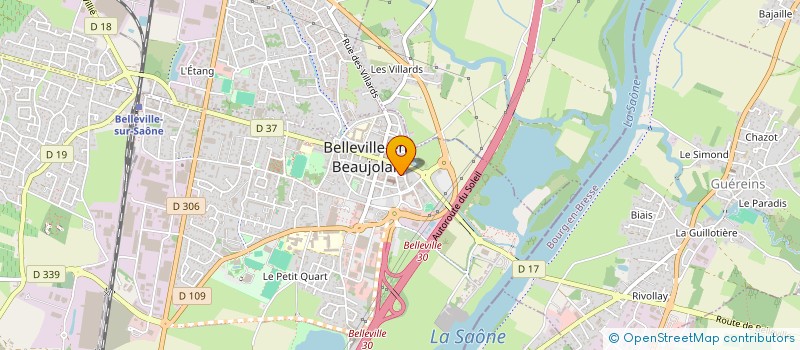 localisation de l'entreprise MONSIEUR HERVE PERRET à BELLEVILLE-EN-BEAUJOLAIS