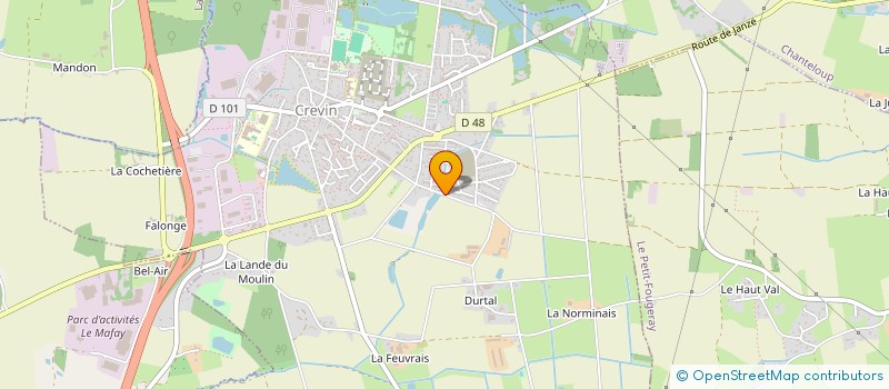 localisation de l'entreprise MONSIEUR HERVE PERROIS  CREVIN