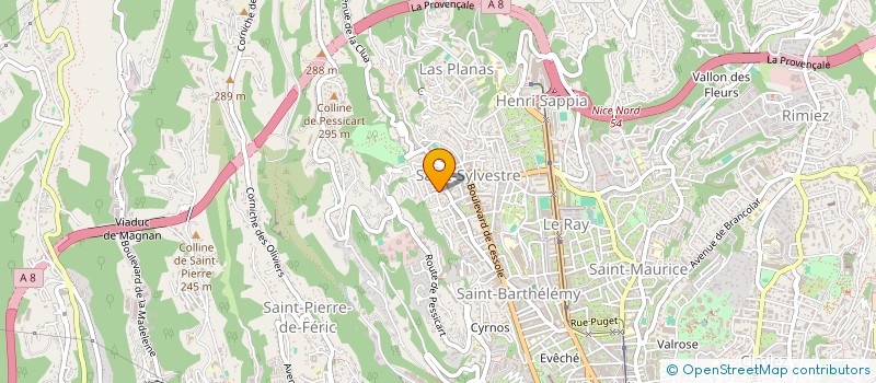 localisation de l'entreprise MONSIEUR HERVE PETITMENGIN à NICE