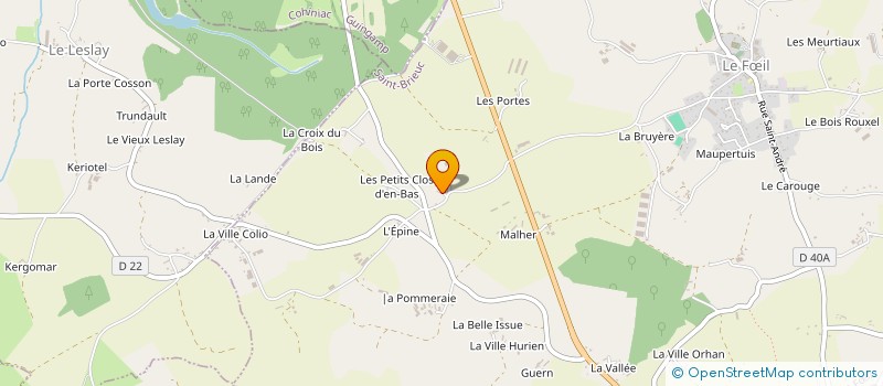 localisation de l'entreprise MONSIEUR HERVE PICHONNET  LE FIL