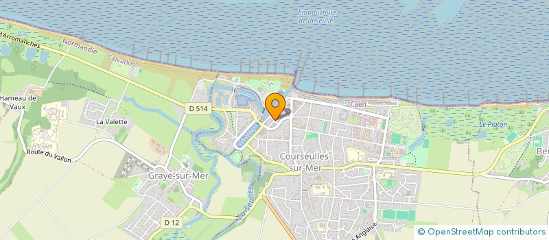 localisation de l'entreprise MONSIEUR HERVE PINTE  COURSEULLES-SUR-MER