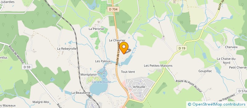 localisation de l'entreprise MONSIEUR HERVE PIQUET à ST YRIEIX LA PERCHE