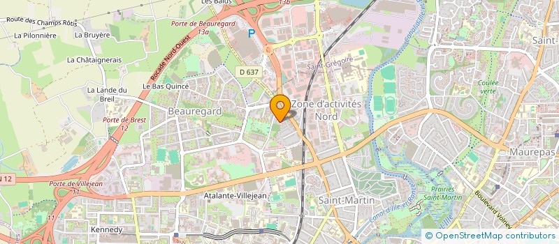 localisation de l'entreprise MONSIEUR HERVE PLESSIS  RENNES