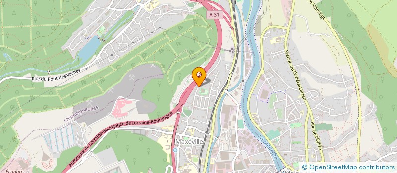 localisation de l'entreprise MONSIEUR HERVE POINSARD  MAXEVILLE