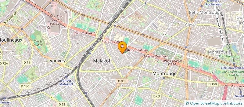 localisation de l'entreprise MONSIEUR HERVE POIRIER  MALAKOFF