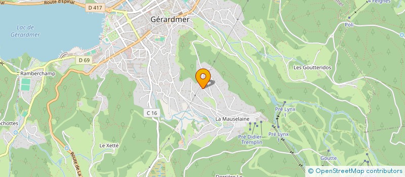 localisation de l'entreprise MONSIEUR HERVE POIROT  GERARDMER