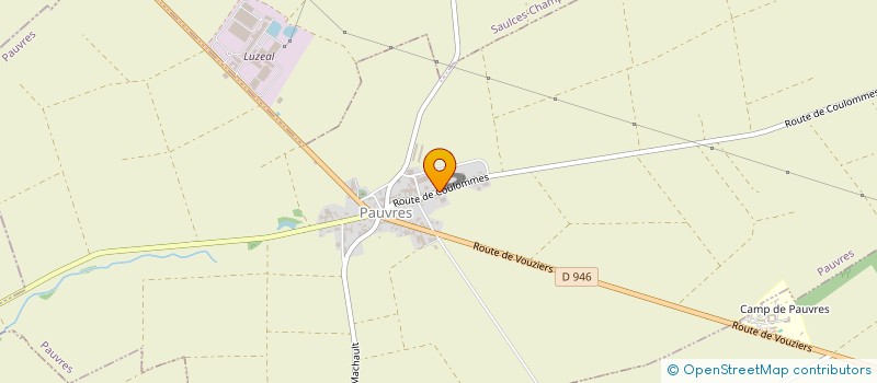 localisation de l'entreprise MONSIEUR HERVE PONSARDIN  PAUVRES