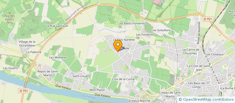 localisation de l'entreprise MONSIEUR HERVE POTTIER à CHINON
