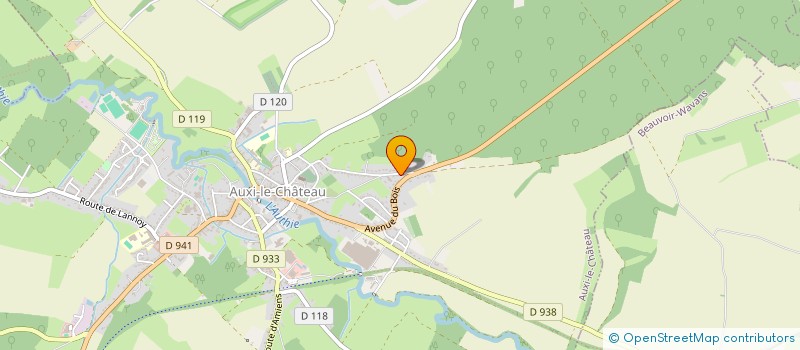 localisation de l'entreprise MONSIEUR HERVE POUCHAIN  AUXI-LE-CHATEAU