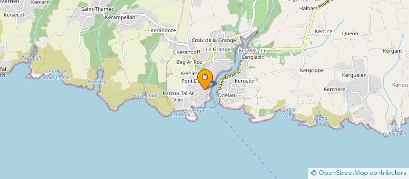 localisation de l'entreprise MONSIEUR HERVE PRAT  CLOHARS-CARNOET