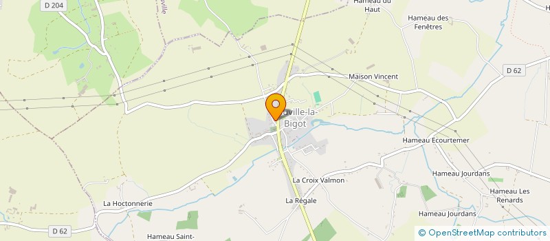 localisation de l'entreprise MONSIEUR HERVE PRUNIER  RAUVILLE-LA-BIGOT