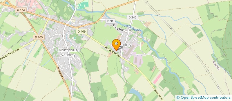 localisation de l'entreprise MONSIEUR HERVE PULGET  VAUDREY