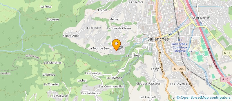 localisation de l'entreprise MONSIEUR HERVE QUALIZZA  SALLANCHES