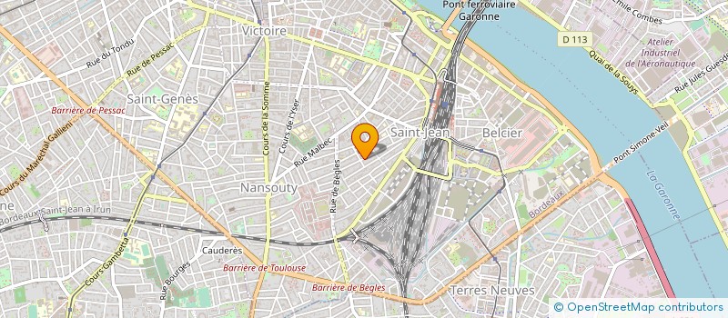 localisation de l'entreprise MONSIEUR HERVE QUESNEAU  BORDEAUX