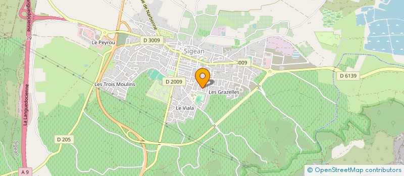 localisation de l'entreprise MONSIEUR HERVE QUEVA  SIGEAN