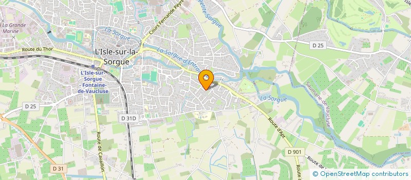 localisation de l'entreprise MONSIEUR HERVE QUEVAINE à L'ISLE-SUR-LA-SORGUE