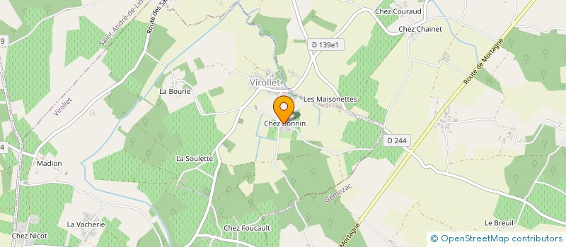 localisation de l'entreprise MONSIEUR HERVE RABY  VIROLLET