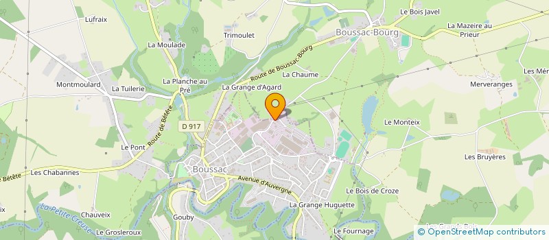 localisation de l'entreprise MONSIEUR HERVE RAFFINAT à BOUSSAC