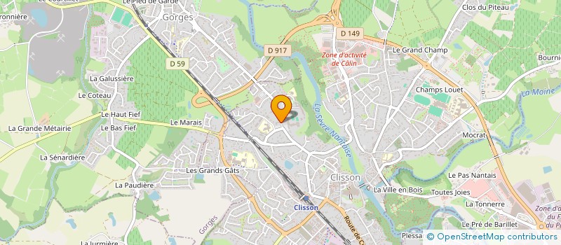 localisation de l'entreprise MONSIEUR HERVE REDON  CLISSON