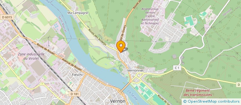 localisation de l'entreprise MONSIEUR HERVE REQUILLART  VERNON