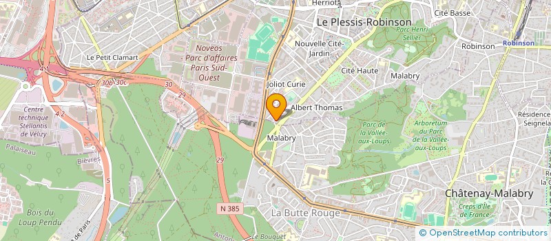 localisation de l'entreprise MONSIEUR HERVE RIBET à LE PLESSIS-ROBINSON