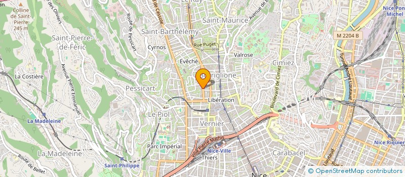 localisation de l'entreprise MONSIEUR HERVE RIBREAU à NICE