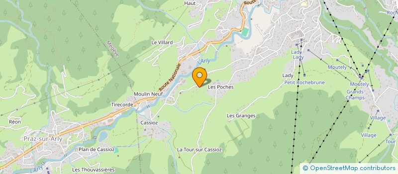 localisation de l'entreprise MONSIEUR HERVE RICHALET-CHAUDEUR à MEGEVE