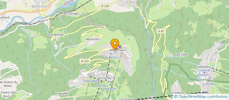 localisation de l'entreprise MONSIEUR HERVE RICHARD  LA PLAGNE TARENTAISE