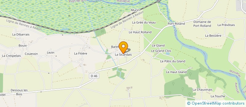 localisation de l'entreprise MONSIEUR HERVE RICORDEL  AVESSAC