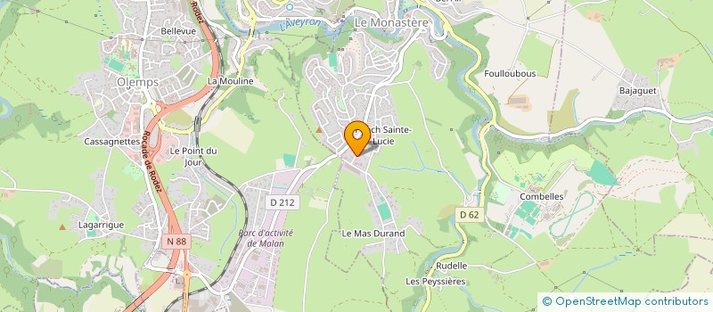 localisation de l'entreprise MONSIEUR HERVE RIEUTORT à ONET-LE-CHATEAU