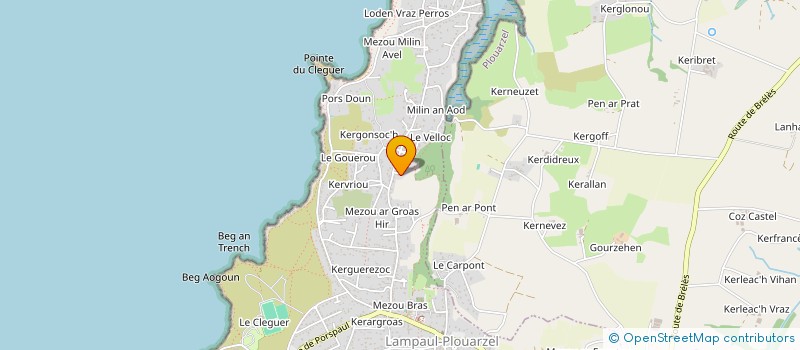 localisation de l'entreprise MONSIEUR HERVE RIOU  LAMPAUL-PLOUARZEL