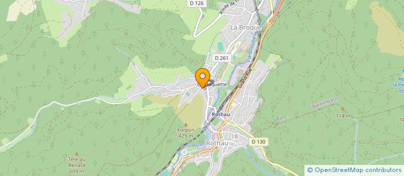 localisation de l'entreprise MONSIEUR HERVE RIOUX  LA BROQUE