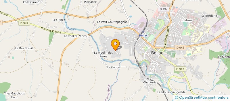 localisation de l'entreprise MONSIEUR HERVE RITTER à PEYRAT-DE-BELLAC