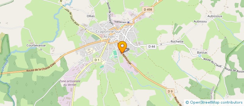 localisation de l'entreprise MONSIEUR HERVE ROBERT  CRAPONNE-SUR-ARZON