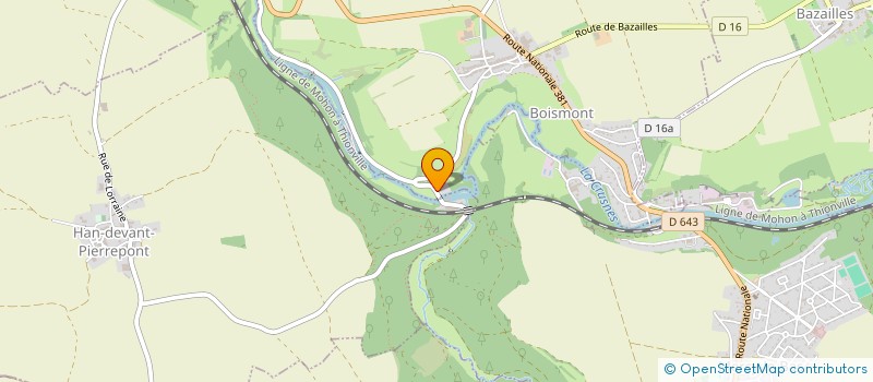 localisation de l'entreprise MONSIEUR HERVE ROBERT HENRI PREVOT  BOISMONT