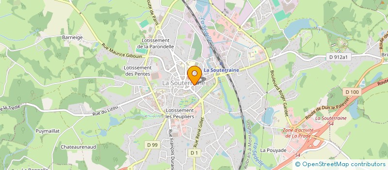 localisation de l'entreprise MONSIEUR HERVE ROBIN à LA SOUTERRAINE