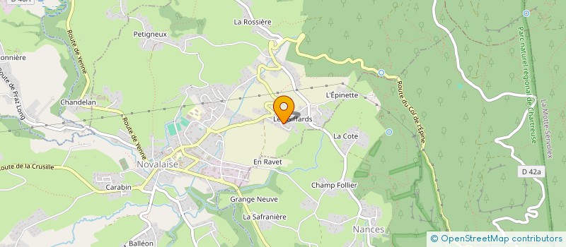 localisation de l'entreprise MONSIEUR HERVE ROGNARD  NOVALAISE