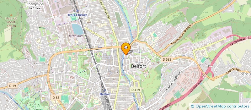 localisation de l'entreprise MONSIEUR HERVE ROLLAND à BELFORT