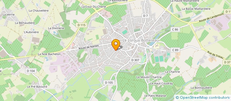 localisation de l'entreprise MONSIEUR HERVE ROLLAND  LE LOROUX-BOTTEREAU